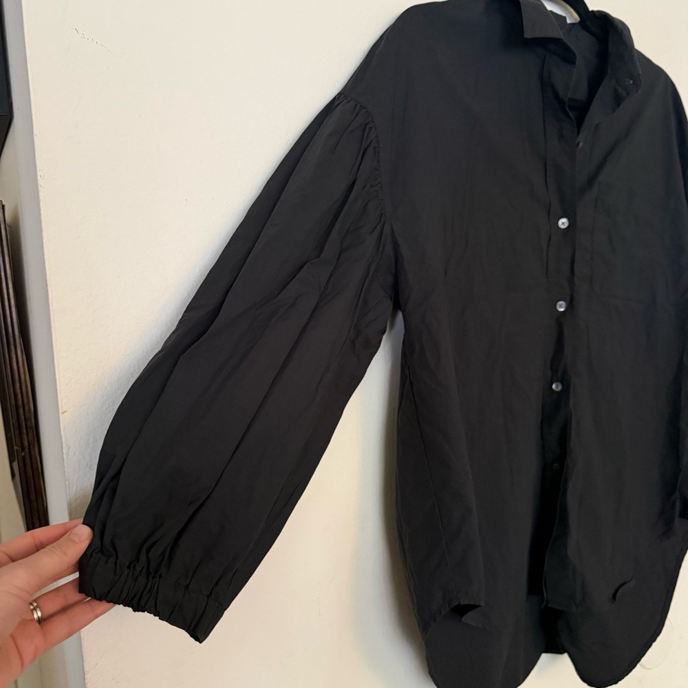 Tails puff sleeve button down - Picture 3 of 4